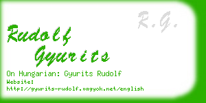 rudolf gyurits business card